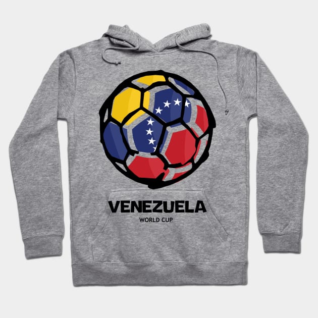 Venezuela Football Country Flag Hoodie by KewaleeTee